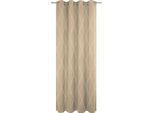 Vorhang ADAM "Casket Valdelana Light" Gr. 1, beige, B:145cm H:145cm, Jacquard, Baumwolle (Bio-Baumwolle), Gardinen, Vorhang, aus 100% Bio-Baumwolle