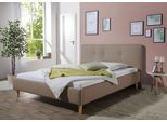 Polsterbett MAINTAL "Lonepine", braun (hellbraun), B:113cm H:97cm L:208cm, Betten, Polsterbett, Bettseiten zerlegt, ohne Bettkasten