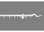 Innenlaufschiene GOOD LIFE "Sepa" Gr. 3, weiß, L:160cm Ø:20mm, Aluminium, Metall, Gardinenstangen, Innenlaufschiene