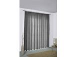 Vorhang WIRTH "Niederau" Gr. 4, grau, B:132cm H:245cm, Jacquard, Polyacryl, Polyester, Gardinen, Vorhang