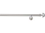 Vorhangstange GOOD LIFE "Redondo" Gr. 5, silber (edelstahlfarben), L:200cm Ø:20mm, Metall, Gardinenstangen, Vorhangstange