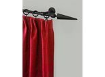 Gardinenstange GARESA "RUSTIKA", schwarz, L:100cm Ø:16mm, Metall, Gardinenstangen, Gardinenstange, rustikale Vorhanggarnitur, verlängerbar, m. Ringe, Endknopf Speer