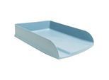 Exacompta Briefablage Combo Styli Autentik, A4+, aus recyceltem Kunststoff, stapelbar, Etikettenhalter, 6er-Set, blaugrau