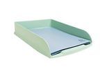 Exacompta Briefablage Combo Styli Autentik, A4+, aus recyceltem Kunststoff, stapelbar, Etikettenhalter, 6er-Set, salbei