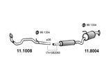 ASSO Mittel-/Endschalldämpfer 118004 für DAIHATSU
