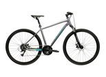 Crossrad KROSS "Evado 3.0 grau" Gr. 48, grau, schwarz, Fahrräder, Herren, 48cm, 28 Zoll (71,12cm) hinten: 28 Zoll (71,12cm)