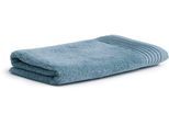 Badetuch MÖVE "Loft", blau (arctic), B:80cm L:150cm, Walkfrottier, Baumwolle, Handtücher, Badetuch, mit breiter Bordüre