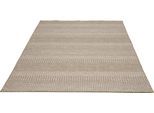 Teppich GINO FALCONE "Mariella GF-136", beige (natur), B:125cm H:6mm L:190cm, Polypropylen, Teppiche, Teppich, modernes Streifen Design, meliert, In- und Otdoor geeignet