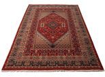 Wollteppich THEKO "Saharna 2400" Gr. 3, rot, B:120cm H:12mm L:150cm, Wolle, Teppiche, Fransenteppich, reine Wolle, Orient-Optik, mit Fransen