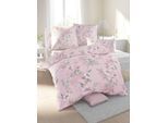 Bettwäsche BIBERNA Gr. 1, rosa (altrosé, bedruckt), B/L: 135cm x 200cm, Seersucker, B/L: 80cm x 80cm, 2 Stk., Seersucker, 100% Baumwolle, Bettwäsche, Bettwäsche