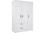 Kleiderschrank ARTHUR BERNDT "Kleiderschrank »Mathea« 3-türig", nordic, wood, nachbildung, B:130cm H:188cm T:51cm, Hartfaserplatte, Holzwerkstoff, Kunststoff, Schränke, Kleiderschrank