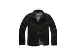 Anorak BRANDIT "Brandit Herren Corduroy Jacket", Herren, Gr. L, schwarz, 100% Baumwolle, unifarben, normal, amerikanischer Ausschnitt, Jacken