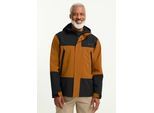 Funktionsjacke JACK WOLFSKIN "ONERA 2L JKT M", Herren, Gr. M (50), braun (autumnleaves), Obermaterial: 100% POLYESTER. Futter: 100% POLYESTER, Jacken Funktionsjacke
