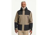 Funktionsjacke JACK WOLFSKIN "ONERA 2L JKT M", Herren, Gr. M (50), beige (hazelwood), Obermaterial: 100% POLYESTER. Futter: 100% POLYESTER, Jacken Funktionsjacke