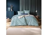 Bettwäsche ESTELLA "Tina", 051, cyan, B/L: 135cm x 200cm, 1 Stk., 1 Stk., Mako-Interlock-Jersey, B/L: 80cm x 80cm, 2 tlg., Mako-Interlock-Jersey, Obermaterial: 100% Baumwolle, Bettwäsche, Bettwäsche, Feinster Mako-Interlock-Jersey
