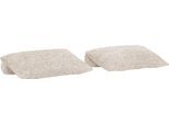 Dekokissen "Baldwin", beige (ted ivory), 4 Stk., Strukturstoff, SET ONE BY MUSTERRING, Dekokissen_Sitzkissen_Kissenhüllen, 4-teiliges Kissenset, passend zum Bett Baldwin