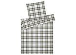 Bettwäsche ELEGANTE "Westminster", tannengrün, B/L: 135cm x 200cm, 1 Stk., 1 Stk., Flanell, B/L: 80cm x 80cm, 2 Stk., Flanell, Obermaterial: 100% Baumwolle, Bettwäsche, Bettwäsche, angenehmes Hautgefühl