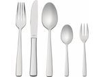 Besteck-Set RÖSLE "ELEGANCE", silber (edelstahlfarben), 30 Stk., Edelstahl 18/10, Essbesteck-Sets, Besteck-Set, spülmaschinengeeignet