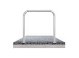 Schake Abweisebügel aus Stahlrohr Ø 60 x 2,5 mm Breite: 1000 mm, Höhe: 1000 mm ohne Querholm, zum Aufdübeln (465_52)