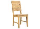 Carryhome Stuhl, Wildeiche, Holz, Wildeiche, massiv, eckig, 43x97.5x52 cm, Esszimmer, Stühle, Esszimmerstühle, Vierfußstühle