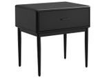 Livetastic Nachtschrank, Schwarz, Metall, Holzwerkstoff, 1 Schublade(n) Schubladen, 54x55x40 cm, Schlafzimmer, Nachttische