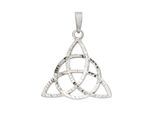 Kettenanhänger JOBO "Anhänger Triquetra 28 mm", silber (silber 925), Schmuckanhänger, Damen, Silber 925 (Sterlingsilber), Kettenanhänger, 925 Silber rhodiniert