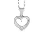 Kettenanhänger ADELIA´S "Damen Anhänger – Herzanhänger aus 925 Silber mit Zirkonia", silber, Schmuckanhänger, Damen, Silber 925 (Sterlingsilber), Kettenanhänger, Perfekt als Geschenk für besondere Menschen