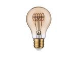 PAULMANN LED-Leuchtmittel "Rustic Shine AGL 300lm 4,5W 1800K W gold 230V", goldfarben, L:10,5cm Ø:6cm, Leuchtmittel