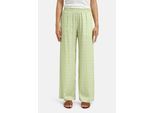 Schlupfhose MILANO ITALY, Damen, Gr. 36, Normalgrößen, grün (kiwi), Web, Material: 100% Viskose, unifarben, regular fit lang, Hosen Schlupfhose, mit Elastikbund & seitlichen Taschen