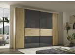 Schwebetürenschrank STAUD "Sonett 321G, Made in Germany", eiche, anthr, B:298cm H:240cm T:68cm, Holzwerkstoff, Schränke, Schwebetürenschrank, mit vier verschiedenen Ausstattungsvarianten