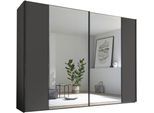 Schwebetürenschrank STAUD "Sonett 120 G, Made in Germany", vulkan, B:249cm H:240cm T:68cm, Holzwerkstoff, Schränke, Schwebetürenschrank, mit vier verschiedenen Ausstattungsvarianten