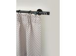 Gardinenstange GARESA "BLACK", schwarz, L:240cm Ø:20mm, Eisen, Gardinenstangen, Gardinenstange, Vorhanggarnitur, verlängerbar, Endknopf mit Glitzersteinen