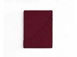 Spannbettlaken SLEEPSTYLE "SleepStyle, aus 100% Baumwolle", rot (bordeaux), 1 Stk., Jersey, 140-160x190-200 20cm, Jersey, Obermaterial: 100% Baumwolle, Bettlaken, Spannbettlaken, formstabil und pflegeleicht, für Matratzen bis 20 cm Höhe