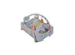 Moni Spielcenter 2 in 1 Oase Krabbeldecke Kissen Spielbogen Spielzeuge Bällebad grau