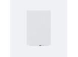 Rocada Whiteboard SKIN COLOUR, rahmenlos, modular, Hoch-/Querformat, magnethaftend, Ablageschale, B 750 x H 1150 mm, lackierter Stahl, signalweiß RAL 9003