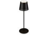BRILONER LEUCHTEN LED Tischleuchte "KIKI", schwarz, 1, Ø 12cm H: 38cm, 1 Stk., Leuchten, mit Akku, höhenverstellbar, USB-C, warmweiß, IP44, grün, 38 cm, LED Tischleuchte
