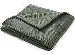 Wohndecke BRUNO BANANI "Shakira", grün, B:150cm L:200cm, Polyester, Wohndecken, Wohndecke, Weiche Kuscheldecke mit Prägedruck in Waffeloptik, 150x200 cm