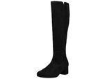 Stiefel GABOR "Gabor Stiefel Veloursleder", Damen, Gr. 39, schwarz, Veloursleder, Schuhe Stiefel