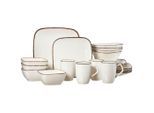 Ritzenhoff Breker Kombiservice Casa, Creme, Keramik, 20-teilig, Uni, 375 ml,625 ml, Lfgb, handbemalt, Essen & Trinken, Geschirr, Geschirr-Sets, Kombiservice