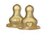 BIBS Baby Glass Bottle Rubber Nipple flesspeen Fast Flow 2 st