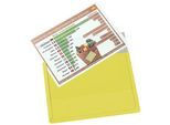 EICHNER Magnet-Sichttasche aus Hart-PVC, VE 10 Stk, Format DIN A4 quer, gelb