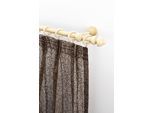 Gardinenstange GARESA "STANDARD", beige (natur), L:190cm Ø:20mm, Holzwerkstoff, Gardinenstangen, Gardinenstange, Vorhanggarnitur, reine Holzgarnitur, verlängerbar, mit Ringe
