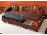 Ecksofa HOME AFFAIRE "Falk klare Linien, elegant und zeitlos, L-Form", grau, B:262cm H:77cm T:159cm, Sofas, Ecksofa, mit Federkern und wahlweise mit Bettfunktion