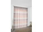 Vorhang WIRTH "Zirbello" Gr. 2, orange (terra), B:132cm H:175cm, Jacquard, Baumwolle, Polyester, Gardinen, Vorhang