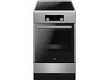 AMICA Induktions-Standherd "SHI 905 150", Energieeffizienz: A, silber (edelstahlfarben), Herdsets, Komfortables Kochen und Backen mit moderner und einfacher Handhabung, Induktions-Standherd