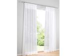 Gardine HEINE HOME Gr. 6, weiß, B:140cm H:295cm, Polyester, Gardinen, Gardine