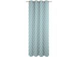 Vorhang ADAM "Maroccan Shiraz" Gr. 1, blau (türkis), B:145cm H:145cm, Jacquard, Baumwolle (Bio-Baumwolle), Gardinen, Vorhang, aus 100% Bio-Baumwolle