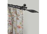 Gardinenstange GARESA "ESPERANCA", schwarz, L:390cm Ø:16mm, Metall, Gardinenstangen, Gardinenstange, rustikale Vorhanggarnitur, verlängerbar, Eisen, mit Ringe