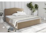 Polsterbett "Graz", beige, L:210cm, Bezug 100% Polyester, Polsterung: Polsterwatte, Material Gestell: gepolsterter Holzwerkstoff, WESTFALIA SCHLAFKOMFORT, Betten, Polsterbett, wahweise mit Stauraum, verschiedene Matratzenarten wählbar