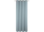 Vorhang WIRTH "Torbole" Gr. 5, blau, B:132cm H:255cm, Jacquard, Baumwolle, Polyester, Gardinen, Vorhang